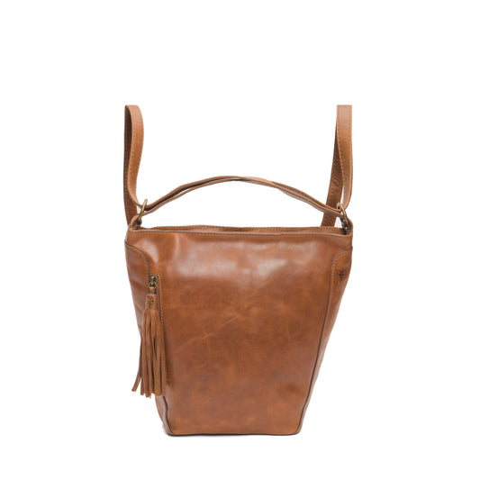 Frye 11" Melissa Convertible Backpack in Leather - Cognac