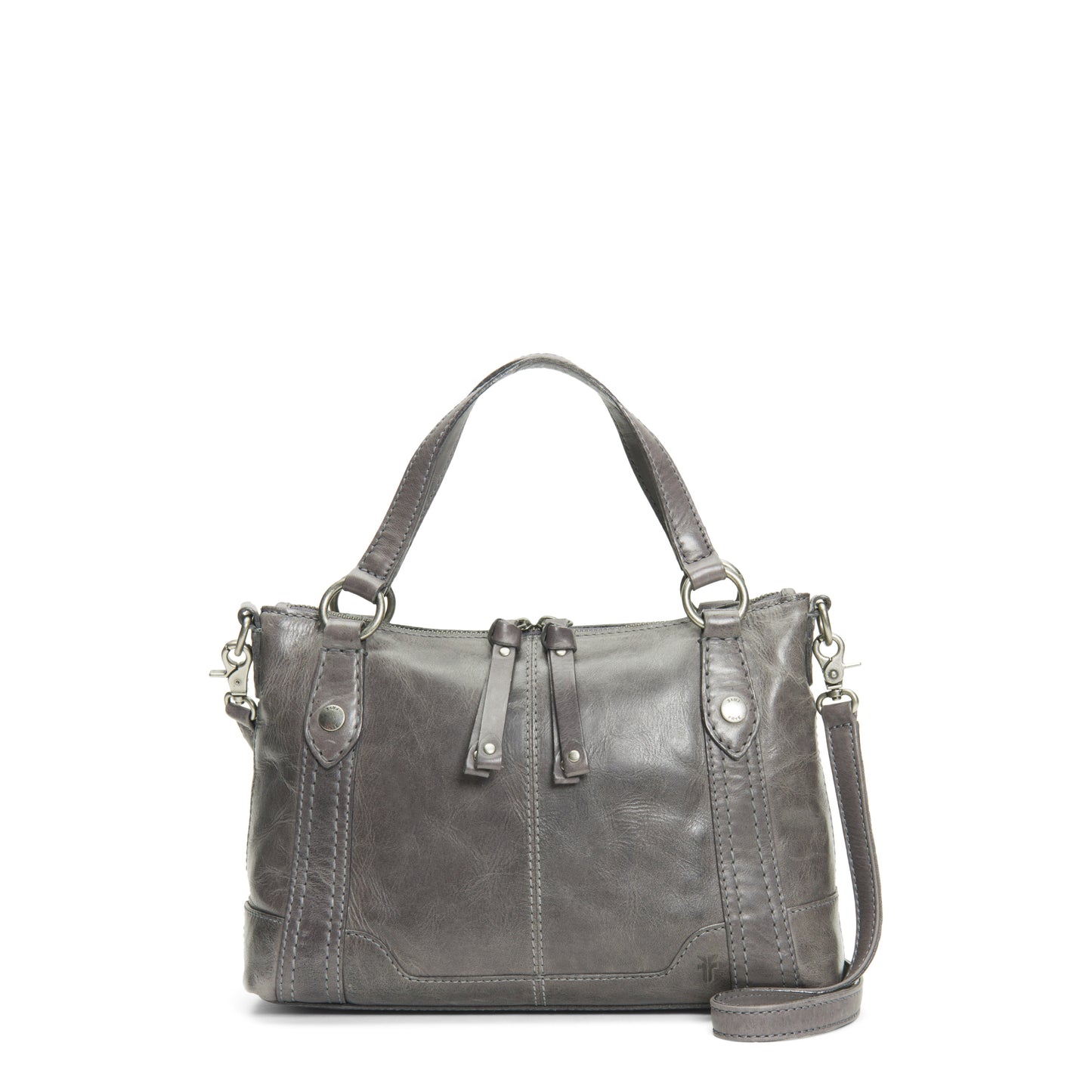 Bolso bandolera mediano Melissa de 15" de Frye en piel - Carbono