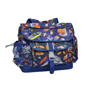 Mochila grande Bixbee de 15" con diseño de Meme Space Odyssey, color azul