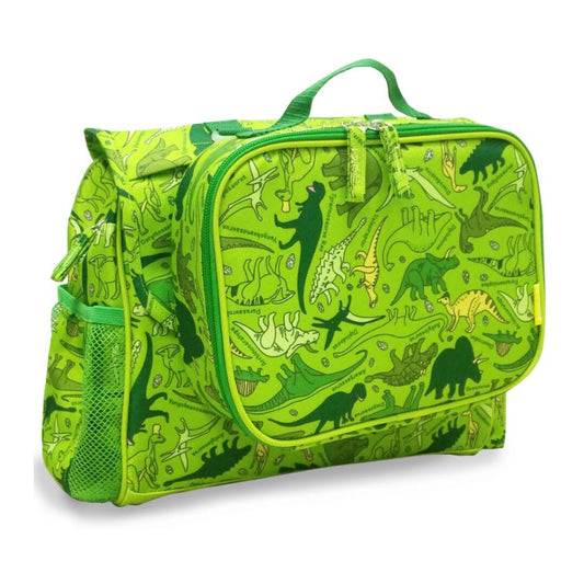 Bixbee 12" Dinosaur Park Lunch Box Set and Backpack - Green