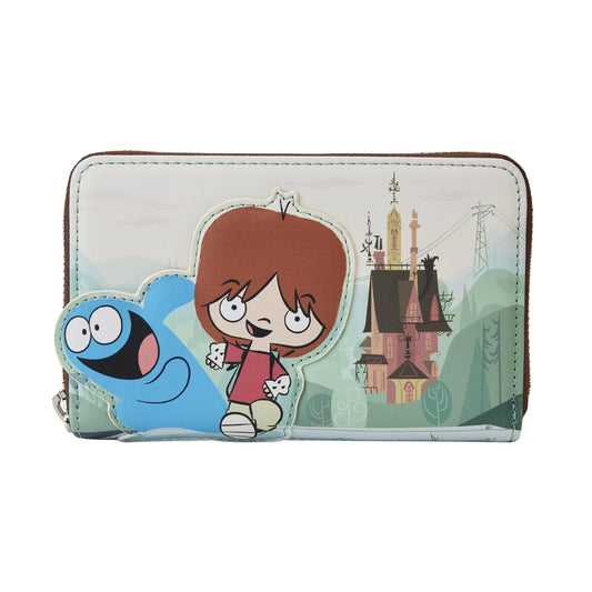 Loungefly 4" Foster's Home For Imaginary Friends Mac and Bloo Zip Around Wallet in Faux Leather - Multicolor