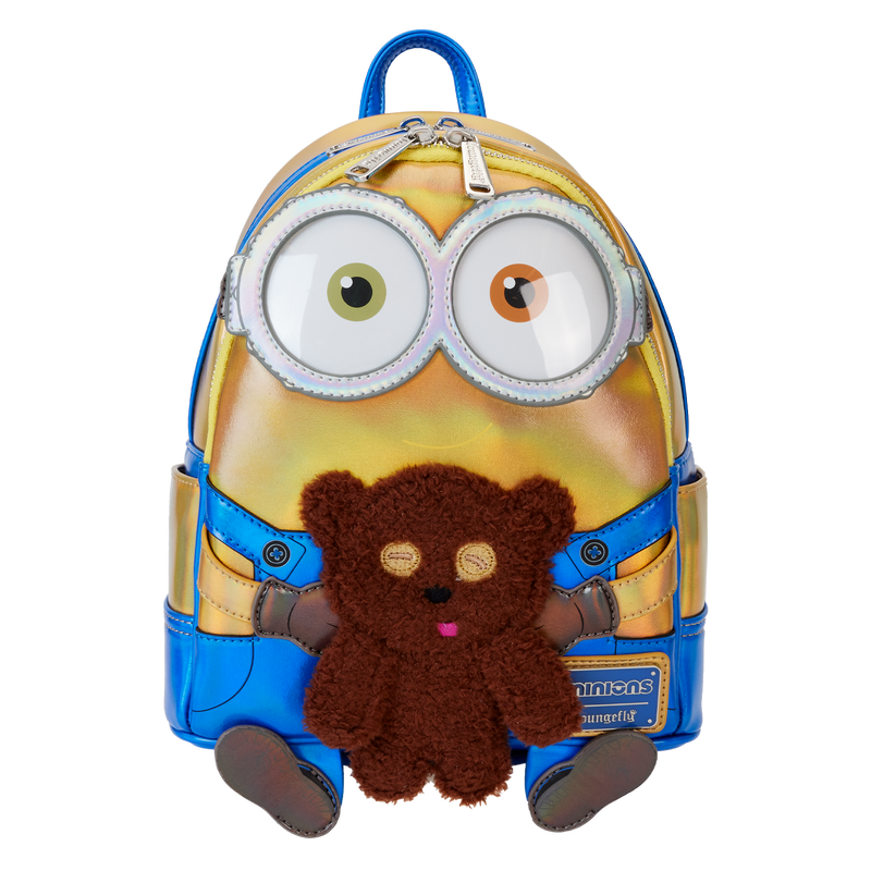 Mochila pequeña iridiscente para cosplay de los Minions Bob de Despicable Me de Loungefly