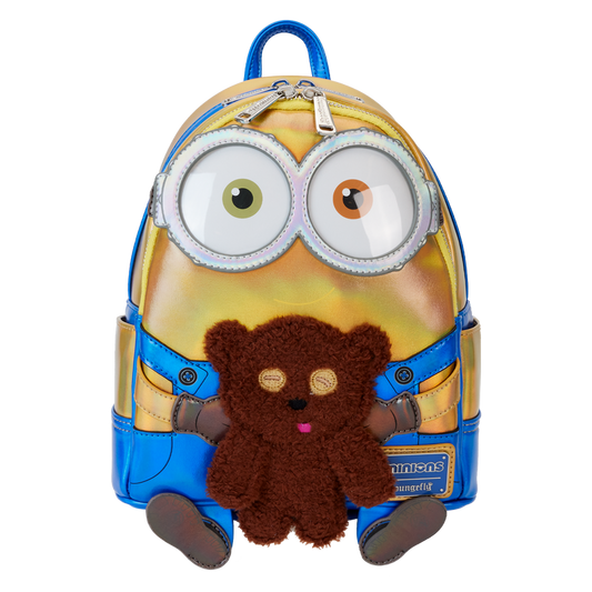 Mochila pequeña iridiscente para cosplay de los Minions Bob de Despicable Me de Loungefly