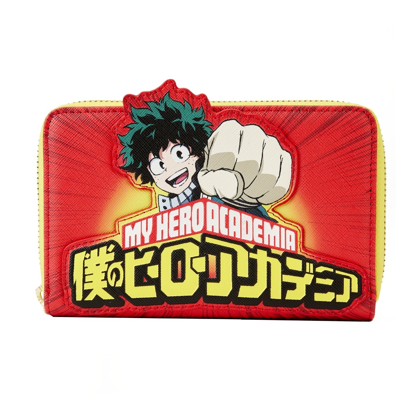 Loungefly 15" My Hero Academia Iizuka Punch Zip Around Wallet in Polyurethane - Multicolor