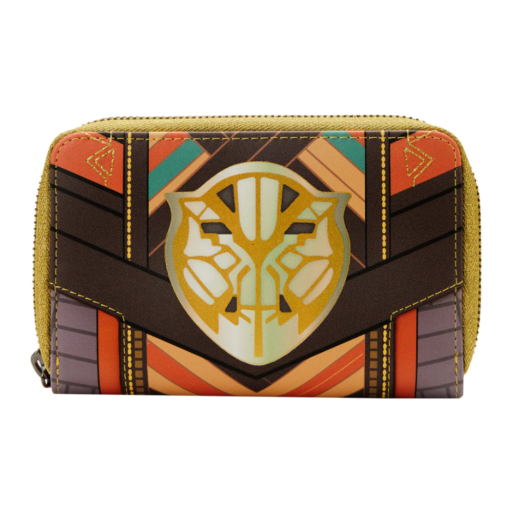 Cartera de cuero sintético de 15" con diseño de Black Panther Okoye para cosplay de Loungefly, color naranja