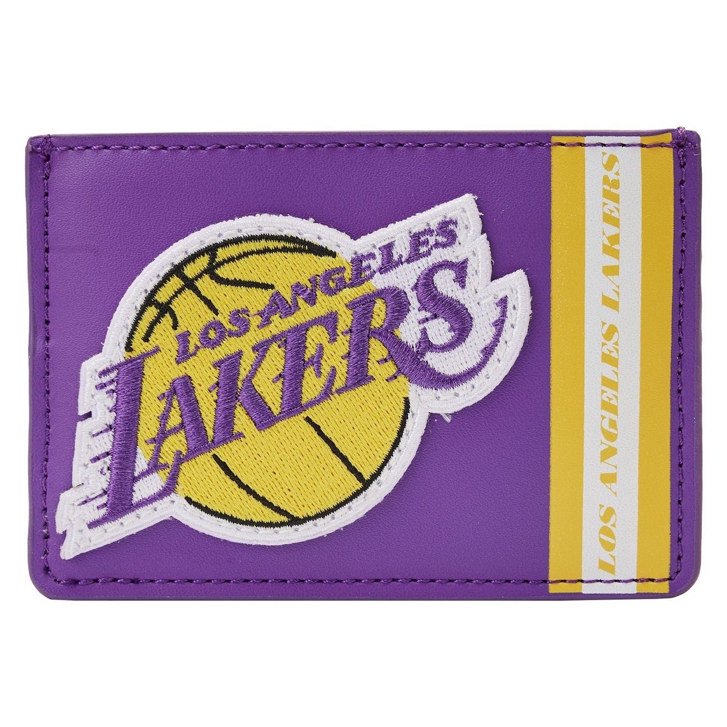 Cartera con iconos de parches NBA Los Angeles Lakers de Loungefly, color morado