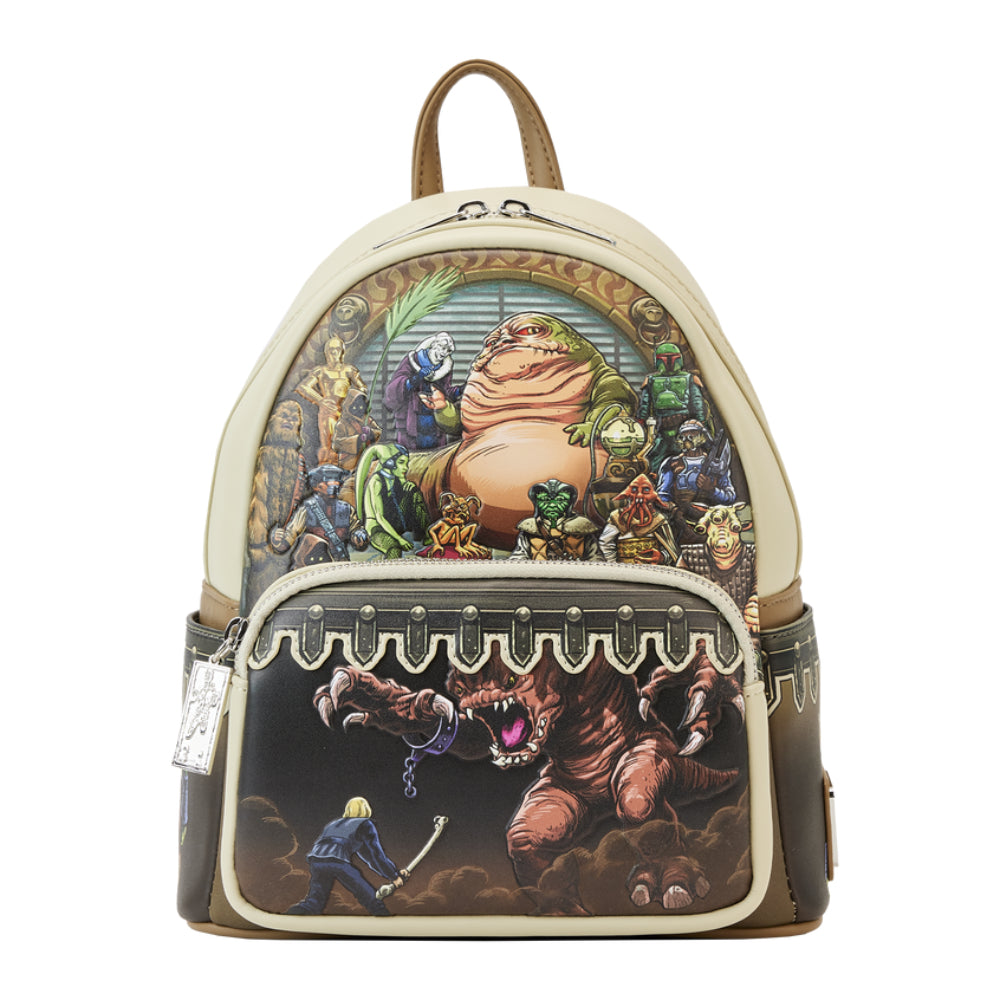 Loungefly 10" Star Wars Return of The Jedi Jabba's Palace Mini Backpack in Polyurethane - Multicolor