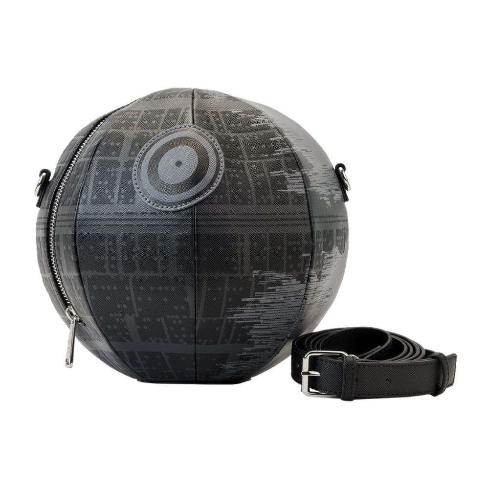 Bolso bandolera Loungefly de poliuretano con figura de la Estrella de la Muerte de Star Wars: El Retorno del Jedi de 9" (23 cm) - Negro