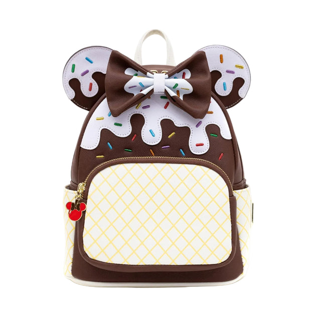 Loungefly Disney Minnie Mouse Chocolate Ice Cream Cone Mini Backpack– Curacao