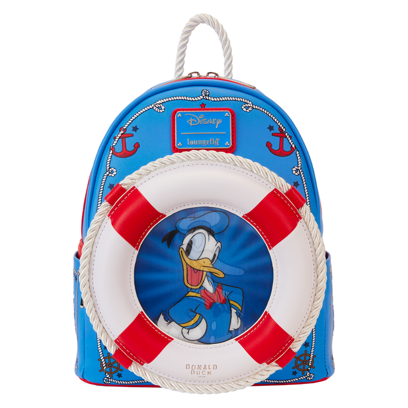 Mochila lenticular mini con motivo del 90.º aniversario del pato Donald de Loungefly