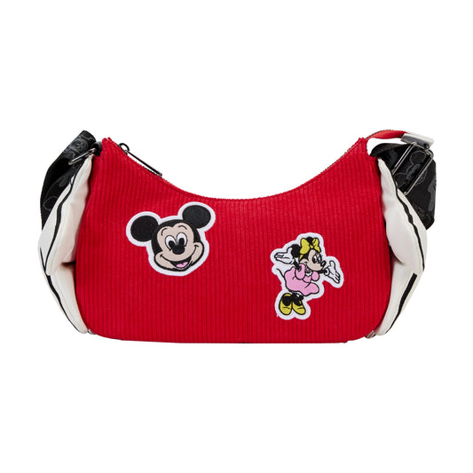 Bolso bandolera con guantes clásicos de Mickey y Minnie Disney100 de Loungefly