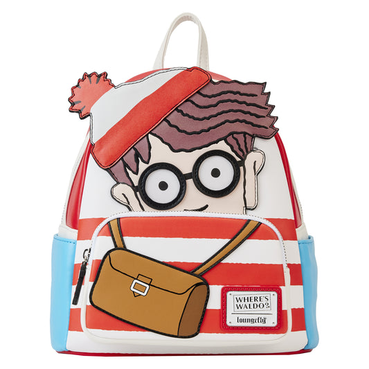 Loungefly Whereâ€™s Waldo 10" Cosplay Mini Backpack