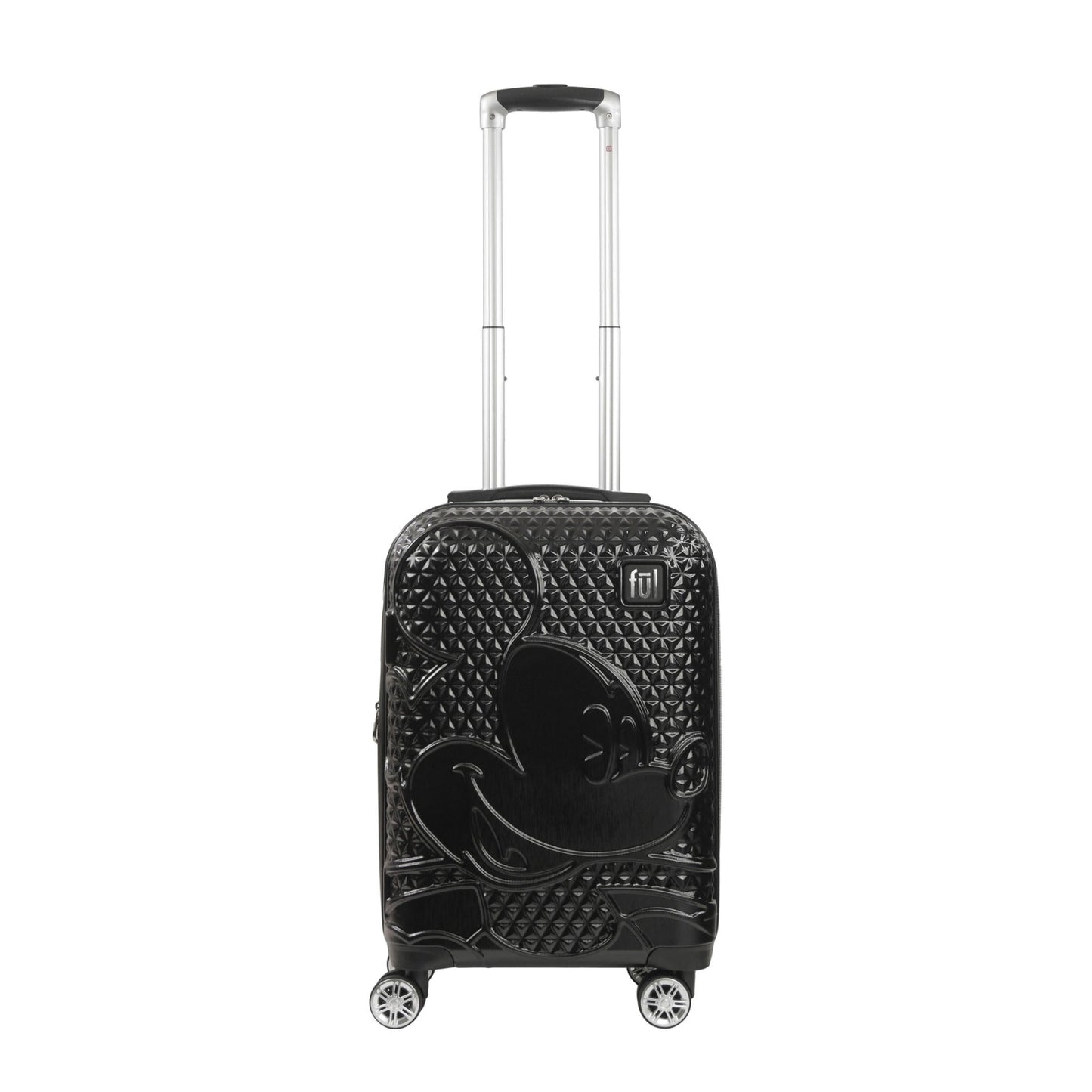 Disney Textured Mickey Mouse 21" Hardside Rolling Luggage - Black