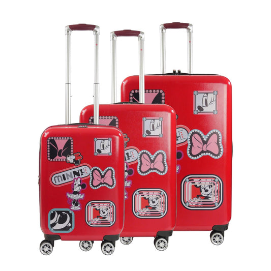 Disney Mickey Mouse Traveler Luggage - Red (Set of 3)