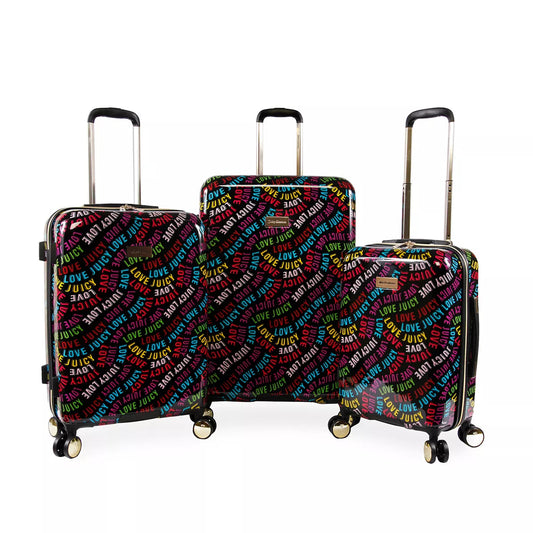 Juicy Couture Jarissa Polycarbonate Spinner Luggage - Rainbow (Set of 3)