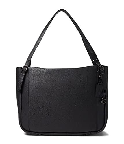 Coach Alana Polished Pebble Leather Tote - Black