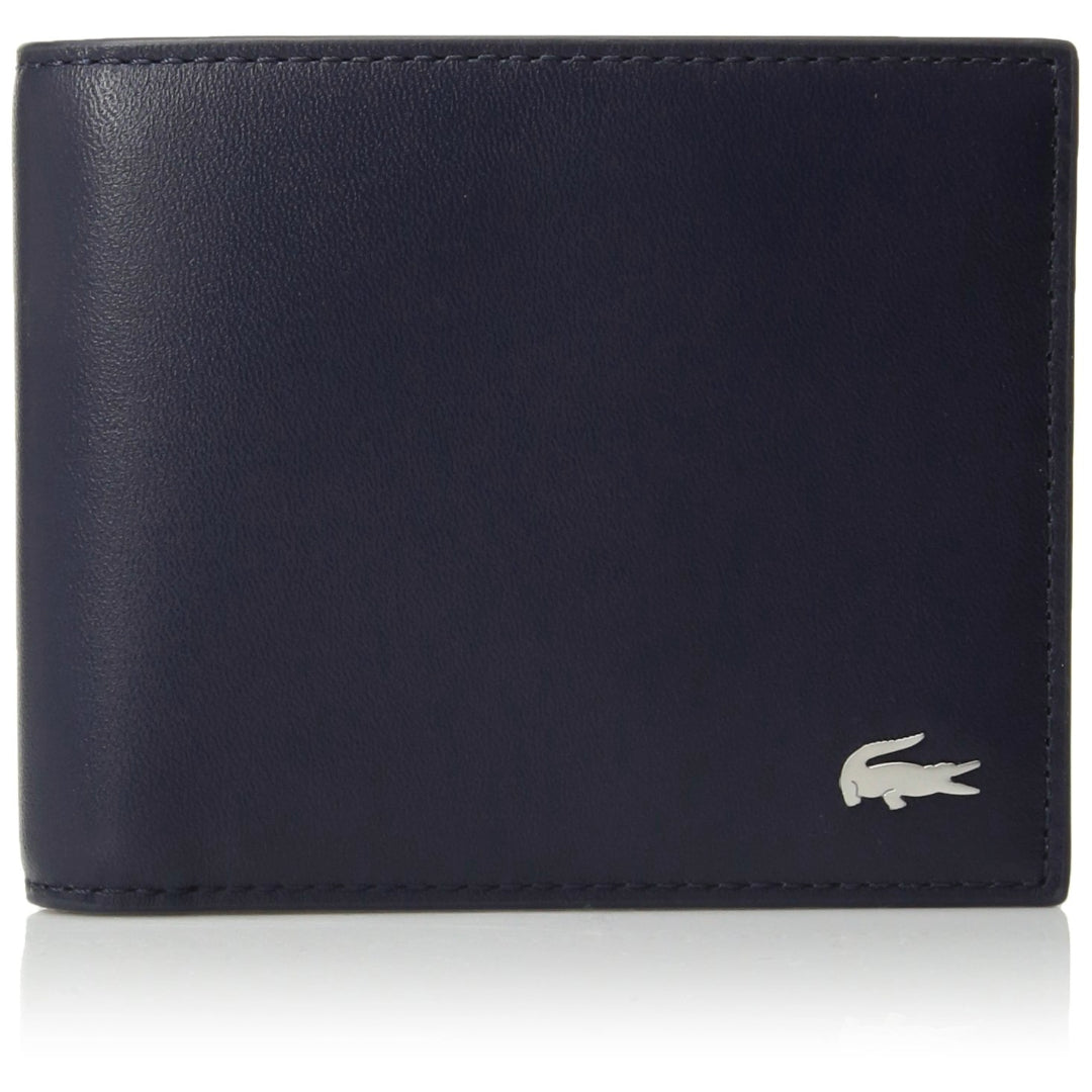 Billetera pequeña Fitzgerald de Lacoste para hombre, color azul marino