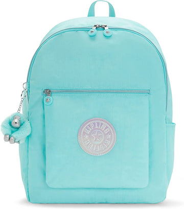 Mochila holográfica Chewy de Kipling, color verde azulado