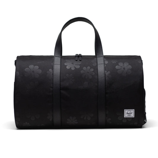 Bolsa de lona Herschel Novel de 43 l con diseño floral y color negro