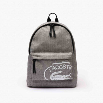 Mochila con estampado Neocroc de Lacoste - Gris Chine Farine (gris)