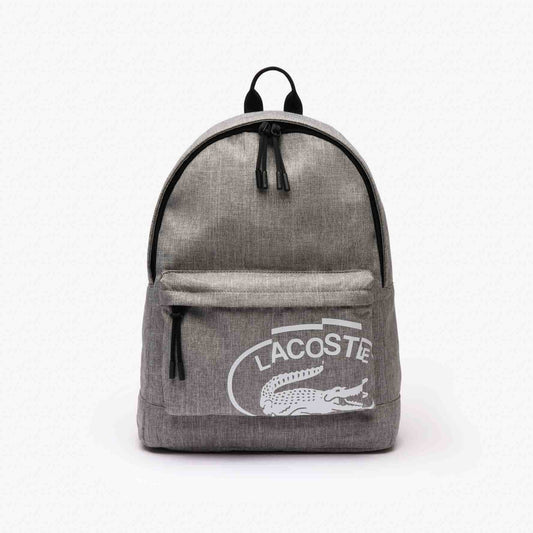 Lacoste Neocroc Print Backpack - Gris Chine Farine (Gray)