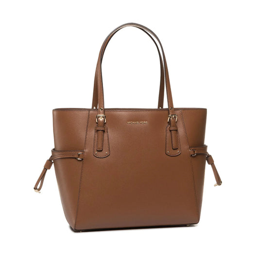 Michael Kors Voyager Medium Crossgrain Leather Tote with Adjustable Shoulder Strap