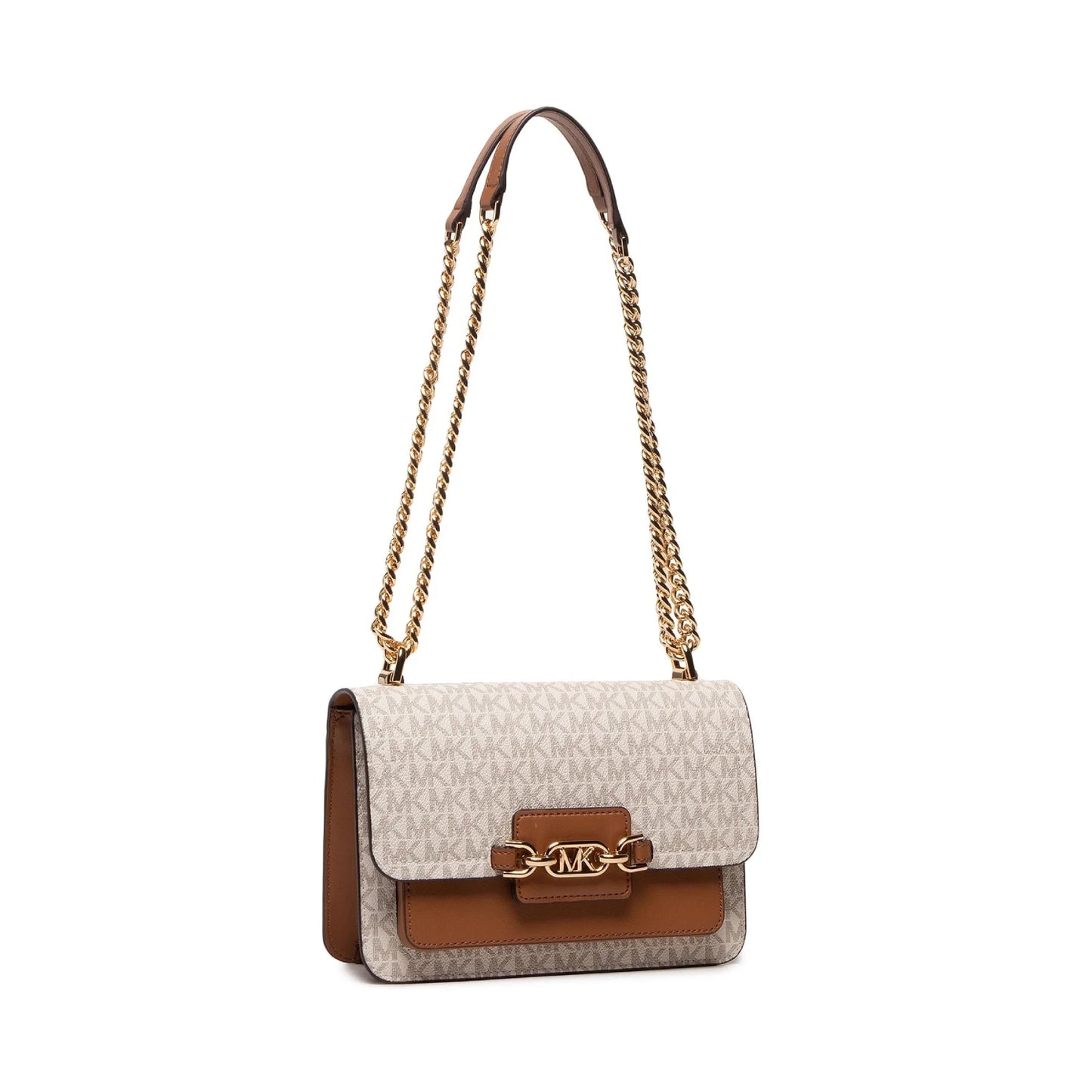 Michael Kors Heather Large Shoulder Bag - Vanilla/Acorn