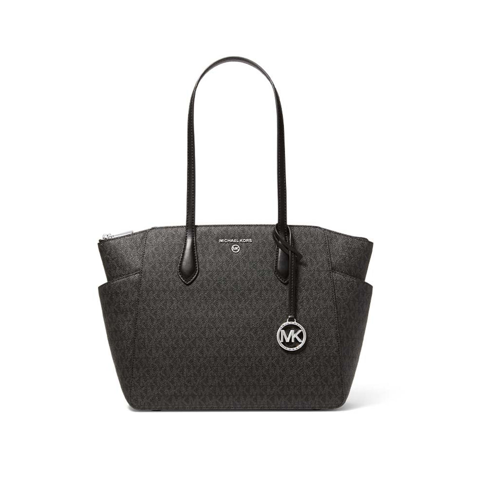 Michael Kors Marilyn Medium Logo Tote Bag - Black