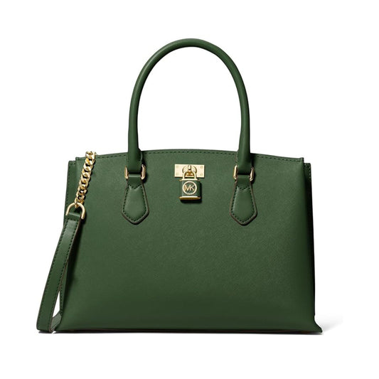 Michael Kors Ruby - Bolso de mano mediano de piel saffiano - Amazon Green