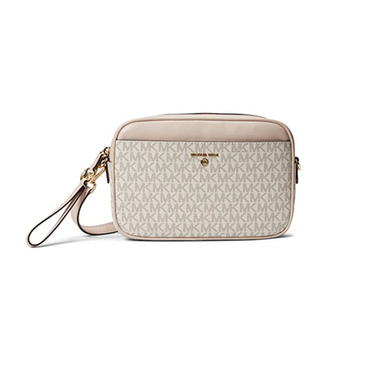 Michael Kors Jet Set Charm Large East/West Camera Crossbody Bag - Vanilla/Soft Pink