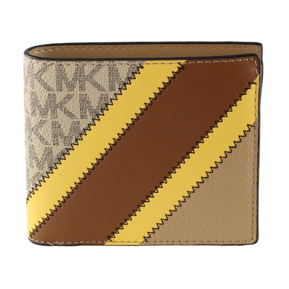 Michael Kors Billfold Wallet, Brown/Yellow