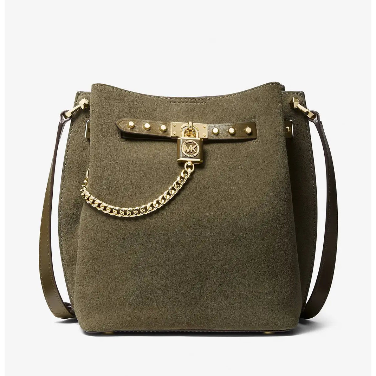 Bolso tipo cubo Michael Kors Hamilton Legacy - Verde oliva