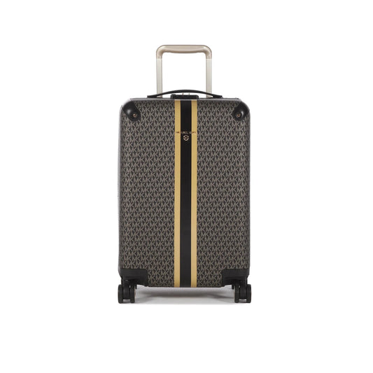 Michael Kors Metallic Logo Stripe Suitcase - Black