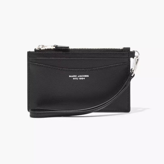 Bolso de mano con cremallera superior de 3,5" The Slim 84 de Marc Jacobs, color negro