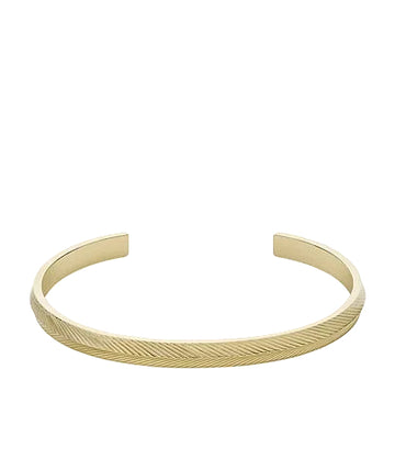 Pulsera Fossil Harlow Linear de acero inoxidable para mujer en tono dorado