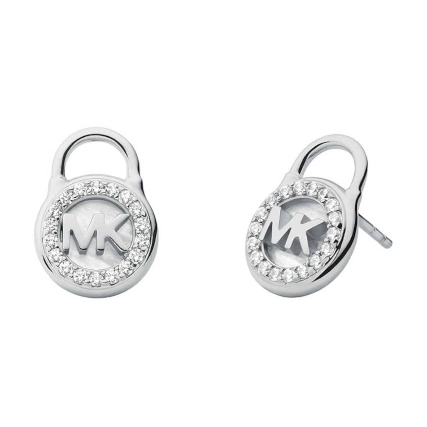 Pendientes con cierre de nácar para mujer de Michael Kors en plata de ley