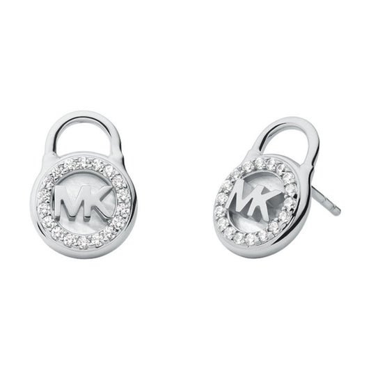 Pendientes con cierre de nácar para mujer de Michael Kors en plata de ley