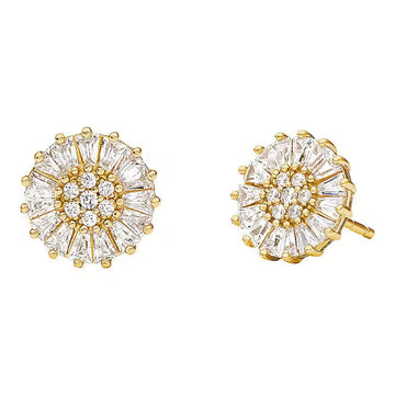 Michael Kors Women's Cubic Zirconia Stud Earrings in Sterling Silver