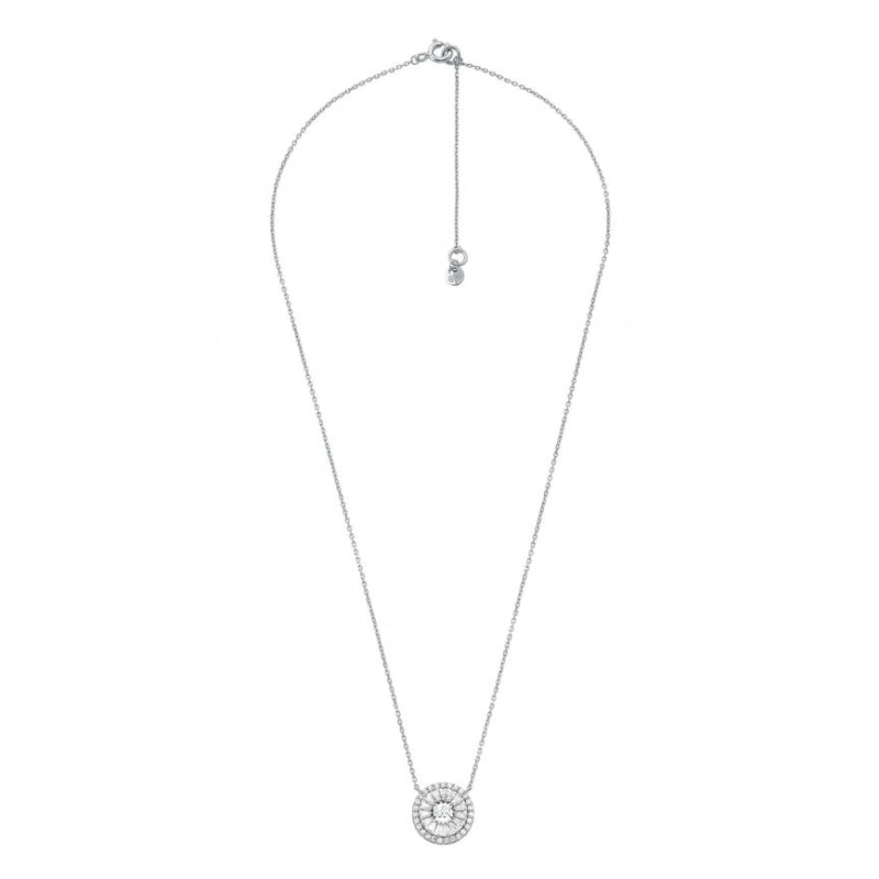 Michael Kors Women's Cubic Zirconia Necklace in Sterling Silver