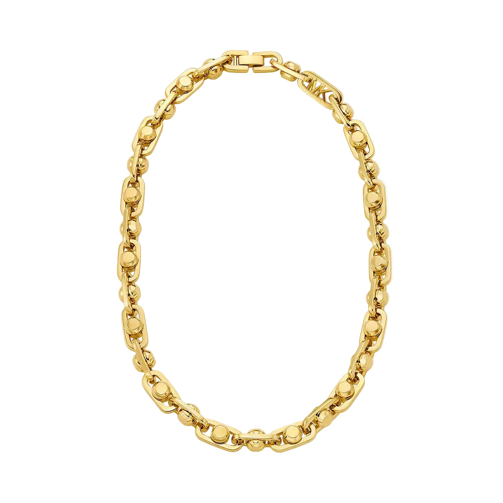 Michael Kors Astor Link Chain Necklace in 14K Gold– Curacao