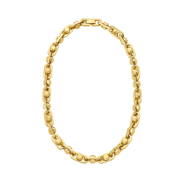 Michael Kors Astor Link Chain Necklace in 14K Gold– Curacao