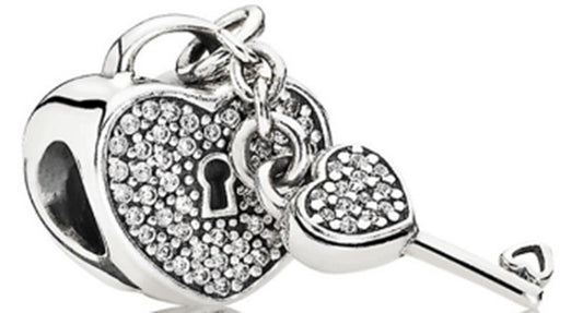 Ragazza Studio Key To My Heart Charm in 925 Sterling Silver