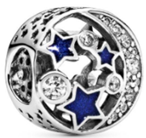 Ragazza Studio Sparkling Night Sky Charm in 925 Sterling Silver