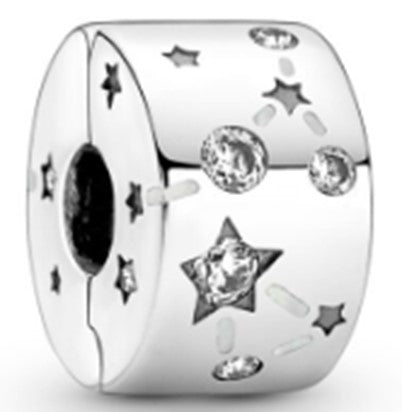 Pendientes con clip de estrellas y galaxias para mujer de Ragazza Studio en plata de ley 925