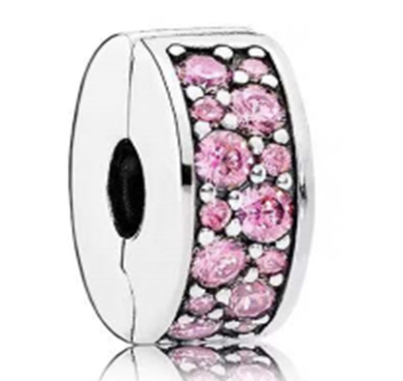 Ragazza Studio Women's Shining Elegance Clip in 925 Sterling Silver - Pink