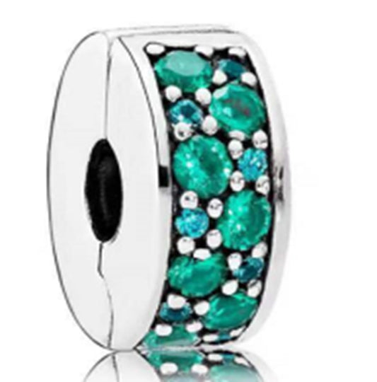 Ragazza Studio Women's Shining Elegance Clip in 925 Sterling Silver - Teal