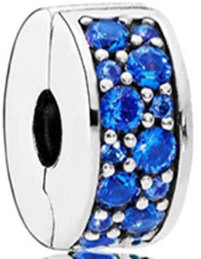 Ragazza Studio Women's Shining Elegance Clip in 925 Sterling Silver - Blue