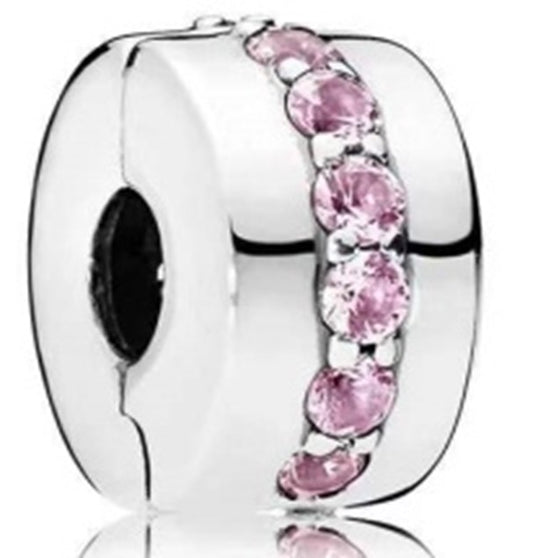 Ragazza Studio Women's Shining Path Clip in 925 Sterling Silver - Pink