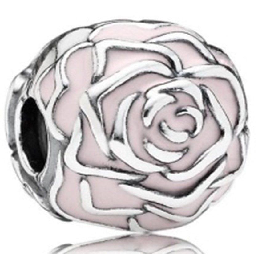 Pendientes con clip Rose Garden para mujer de Ragazza Studio en plata de ley 925 - Rosa