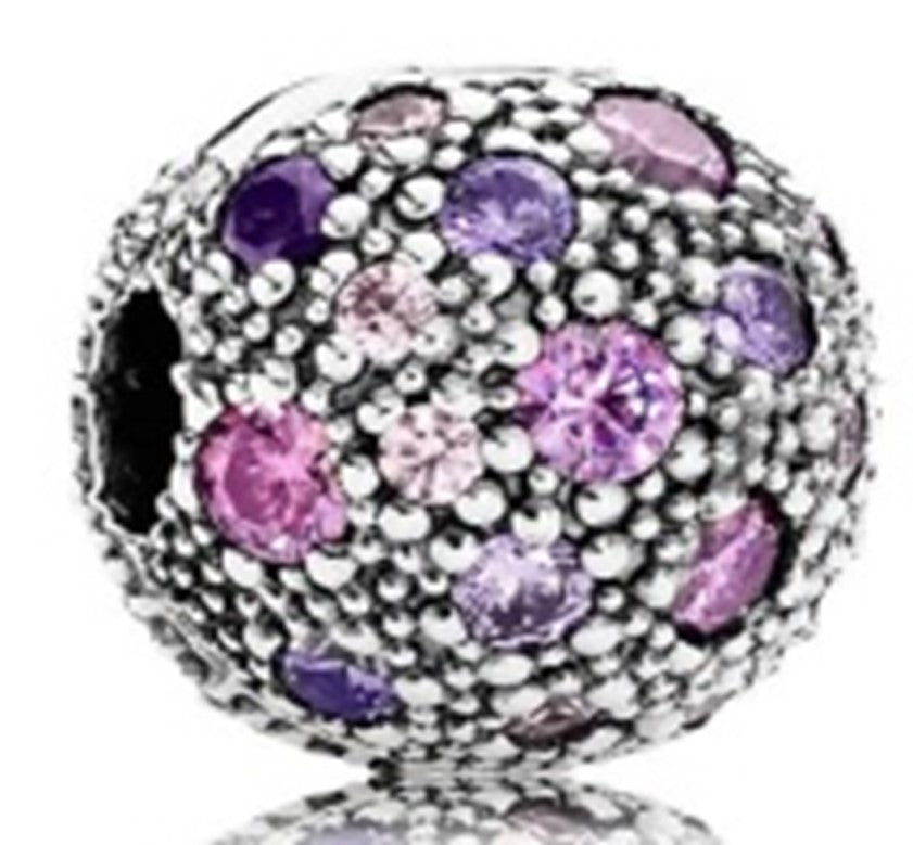 Ragazza Studio Women's Cosmic Stars Clip in 925 Sterling Silver - Purple/Pink